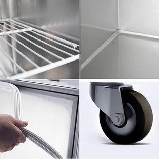 广东星星商业用酒店厨四房门冰管柜634L双温WMS铜冰箱冷冻冷藏柜