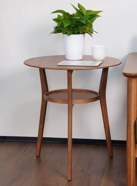 汉诺威茶几圆桌家用沙发几卧室窗床小头柜飘几洽谈阳台88151双边