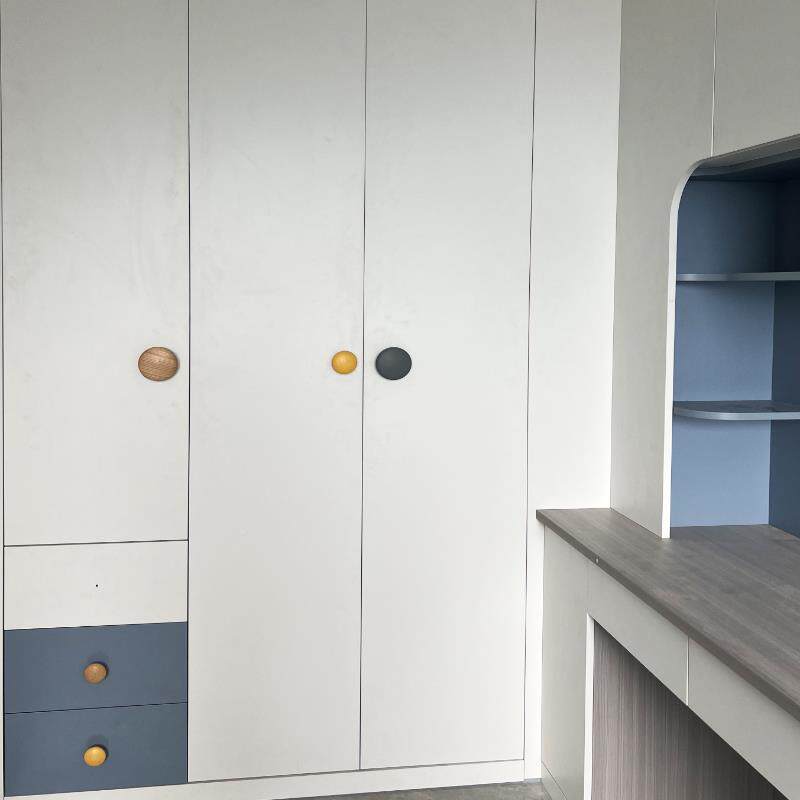 新款高白蜡木衣柜拉手简约门到木一顶柜子通顶制实木门无品牌/把