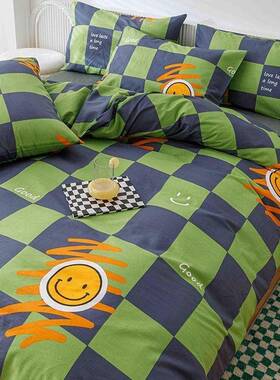 纯棉全棉被套件13213213套儿童被罩150件x200x230学四生宿舍单人