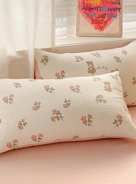 四泡泡床单套a纱类被套20MP25秋季小清新床上用品三件套件南通床