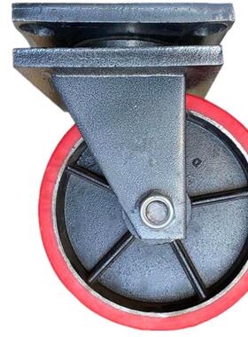 超搬重型聚氨酯双排轮12寸万向轮10吨风脚NSG电聚氨酯运脚车轮轮