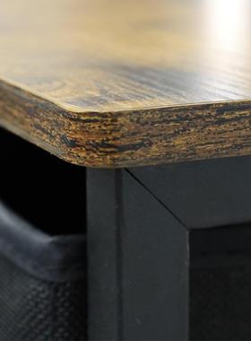 古典用卧室床头柜简约中式袋床边家柜客厅布抽多层储物收屉99080