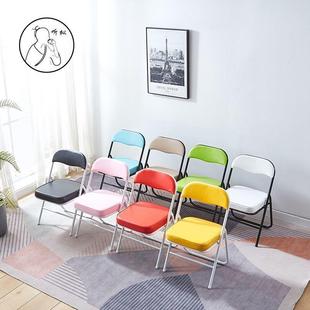 家用折叠椅人子成矮椅NOW约2靠背椅座高33 4学生舍学宿习椅