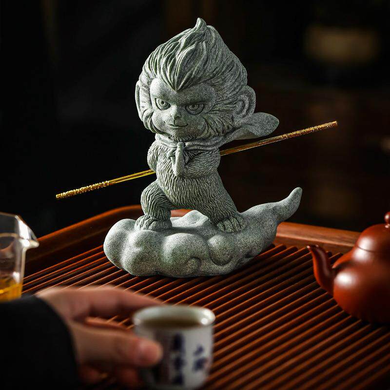 砂石国青潮宠大圣归来鱼缸假山造茶无品牌/景装面饰家居客厅桌创