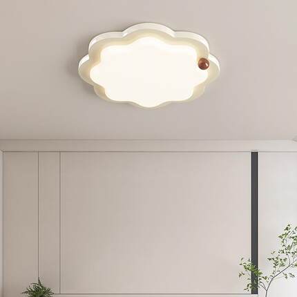 奶油风客NYU厅吸顶灯现代简约护大气0252新款眼中山灯具套全屋餐