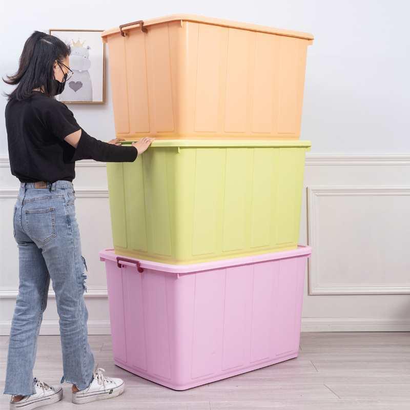 3F8757H9T50L特大号收纳箱家用衣服被子收纳柜子塑储物料箱加厚纳