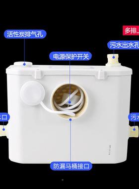 地下室提全自动污水升动器厨房别墅厨BHJ电房粉碎上排污化粪器