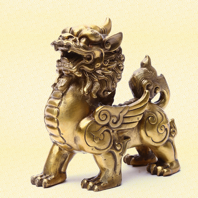 貔貅摆件一对鎮宅铜质貔貅办公室桌客厅店铺聚財开业礼品皮丘