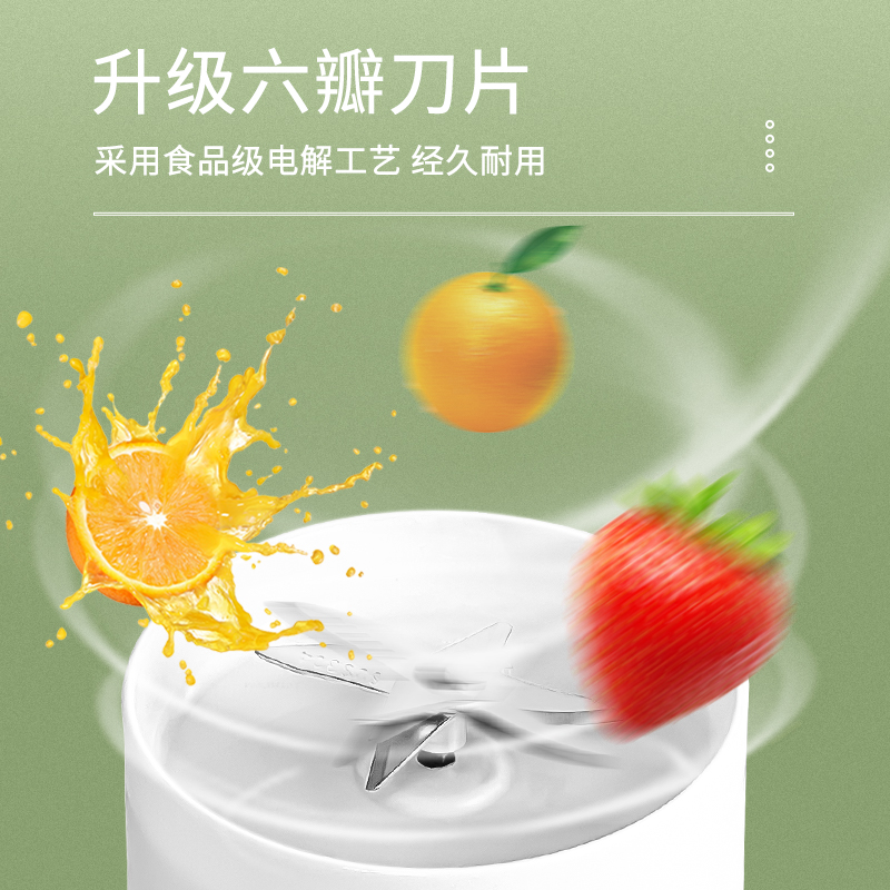 新款榨汁机便携式搅拌机家用多功能小型迷你无线电动榨汁杯