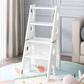 实木梯凳多功能家用梯子室内可折叠两用楼梯椅二三四步台阶登高梯