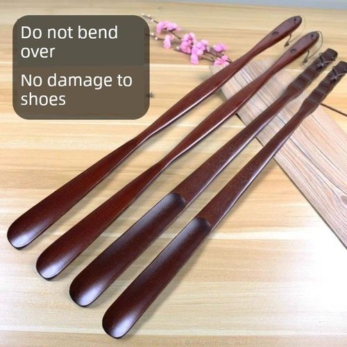 实木长柄鞋角,孕妇家用穿鞋器,加长柄,老年人不用弯腰的扒鞋器