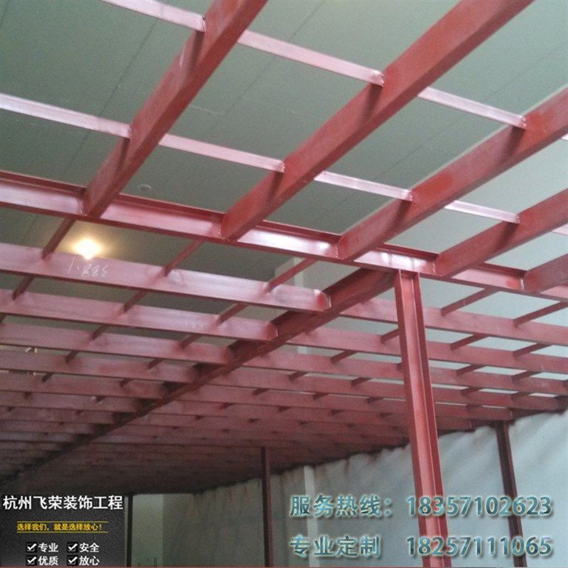 杭州钢结构阁楼加二层槽钢工字钢搭建loft复式隔层别墅商铺阳光房