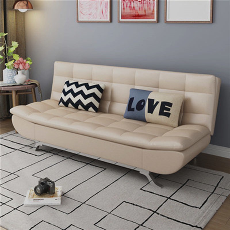 202年沙发小户型出租房简约多功能可拆洗布艺沙发床两用香港