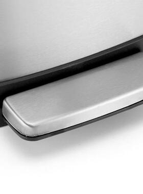 1脚2L不17533锈钢踏垃圾桶家用厨房客厅方形收纳桶圾缓降式大欧号