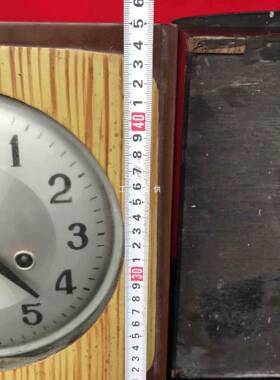 民俗物怀旧老件老HKN钟表旧挂钟0年代老式上弦北极星机董械8古钟