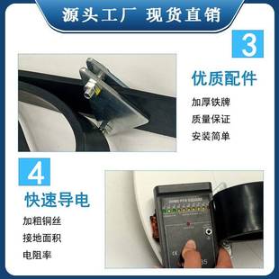 导静电橡胶拖地带新国标一排铜丝拖地带液化石油气罐车导静电接地