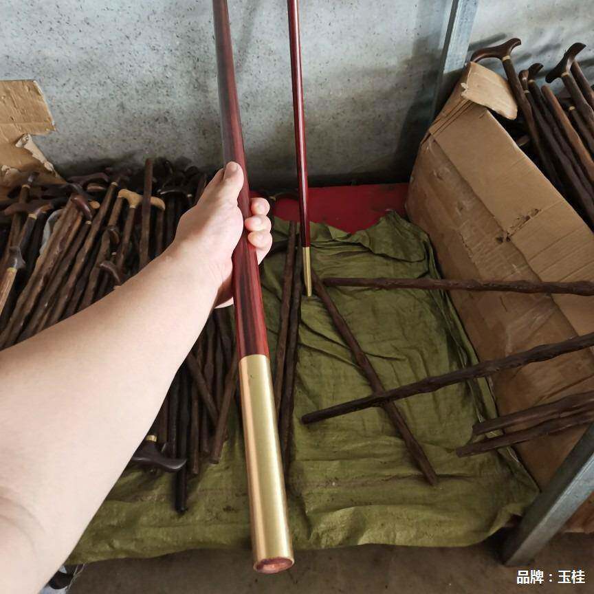 紫檀木武术棍子 金箍棒高密度紫檀木质 1.2米健身棍厂家直供