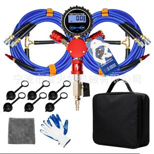 P越VC维软管管野汽车轮胎766修充气管气压表气动工具套气装维修包