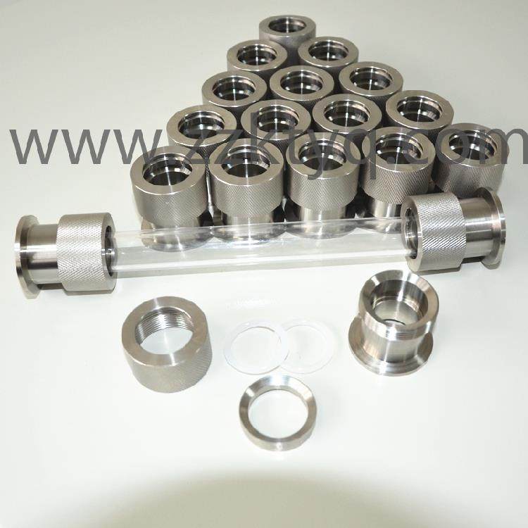 石英管封口真空861机试管封口机接头KF16转接头试管真空口接封头