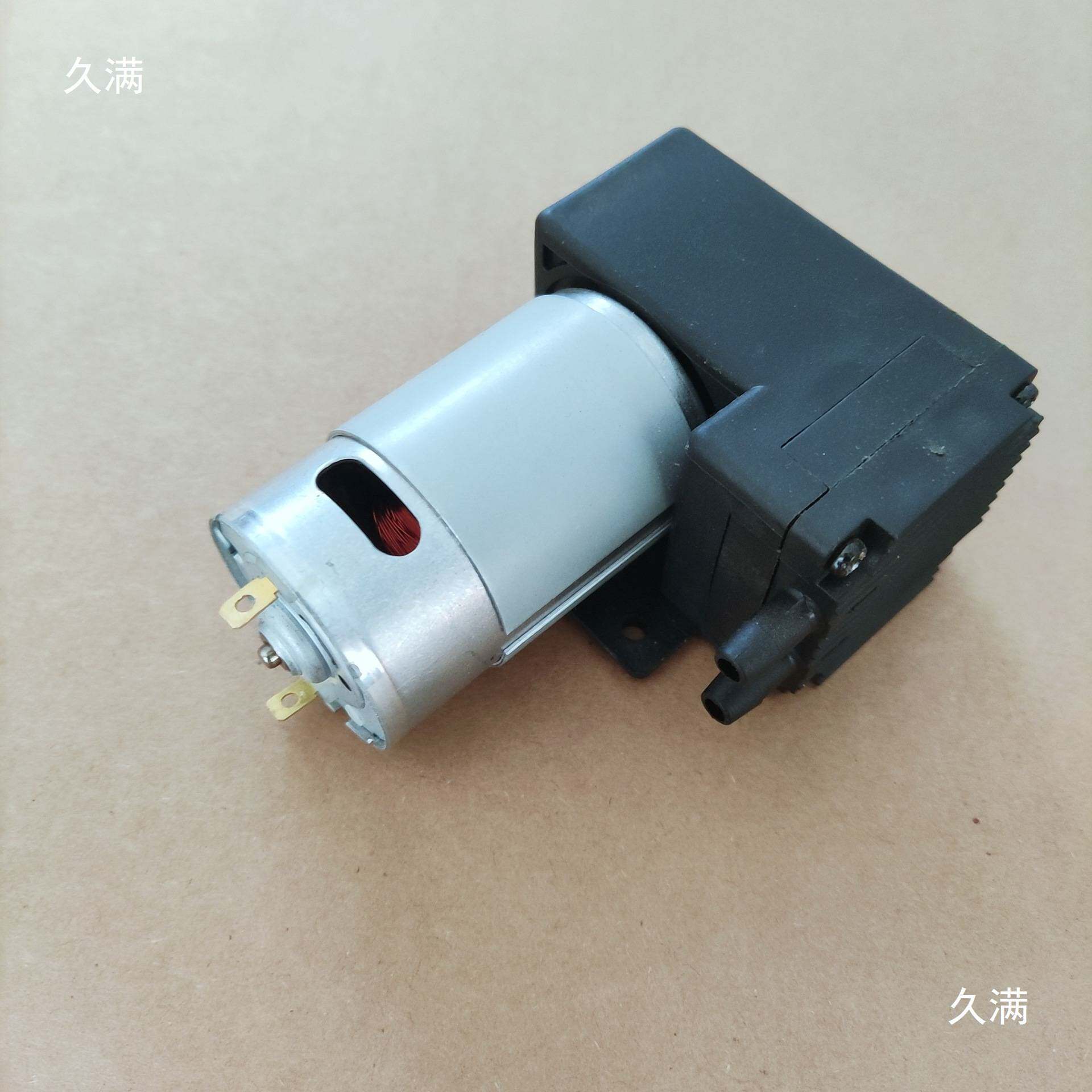 隔膜气泵 无油真空泵小型抽气泵555气泵12V增压泵 直流气泵吸气泵