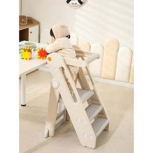 蒙氏学习塔宝宝洗漱台阶梯凳可折叠儿童登高踩脚凳婴儿洗手楼梯
