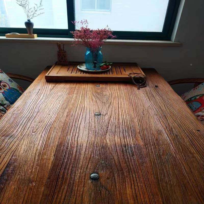 木老式榆木大门板茶桌原板榆木吧BKY台风餐桌化木板新中茶台书桌,商业/办公家具,茶台/茶桌,淘宝优惠券,粉丝福利购,淘宝优惠卷