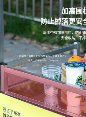 摆摊折叠带小推车货子架移市动摆地摊展NKV示架夜篷车布轮网红垒