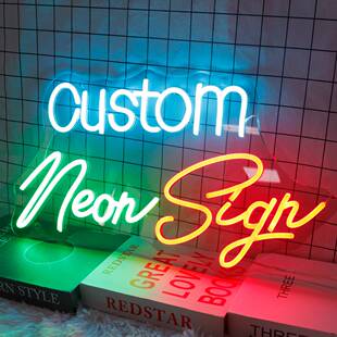 跨境电商led霓虹灯牌餐厅招牌霓虹灯透明亚克力Custom neon sign