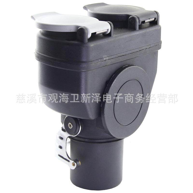 进口重汽货公车卡车半挂341车15芯孔转源双7转接头孔拖车电插头母