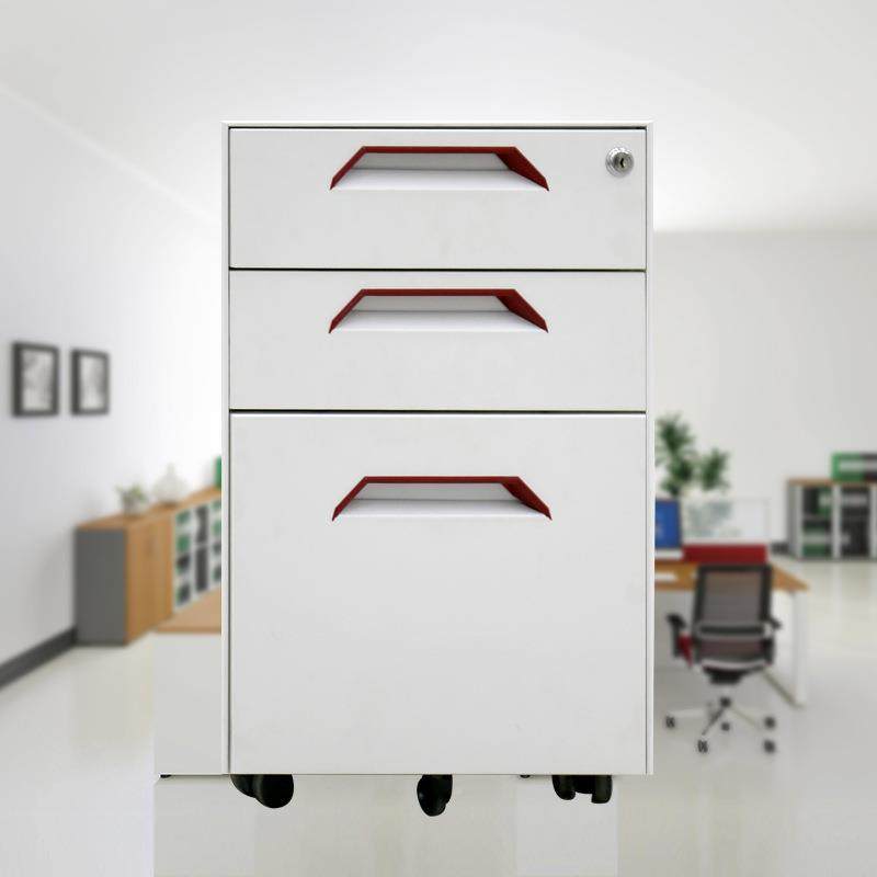加厚桌活动柜下柜铁皮钢制子活动柜三抽屉带轮可移收动文件xs-082,商业/办公家具,办公储物柜,淘宝优惠券,粉丝福利购,淘宝优惠卷