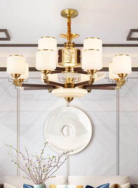 202式楼5新式吊灯实木复别墅客厅大灯大气中中国风MDO餐厅卧室吊