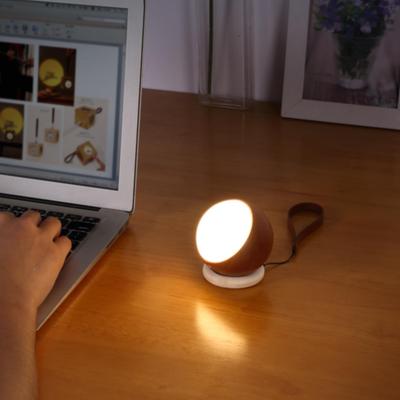 实玄关语音指令电小夜灯卧室声充控木LNO-HB055灯手提便携ED灯