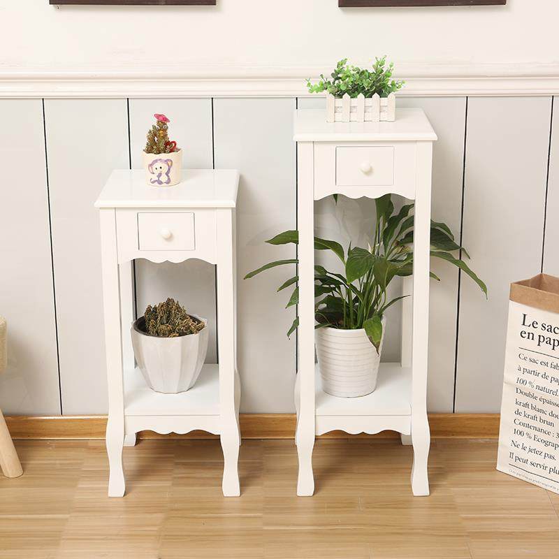 欧式实木花架客厅多层花盆阳358台落地式绿萝小型鱼架缸架架木质