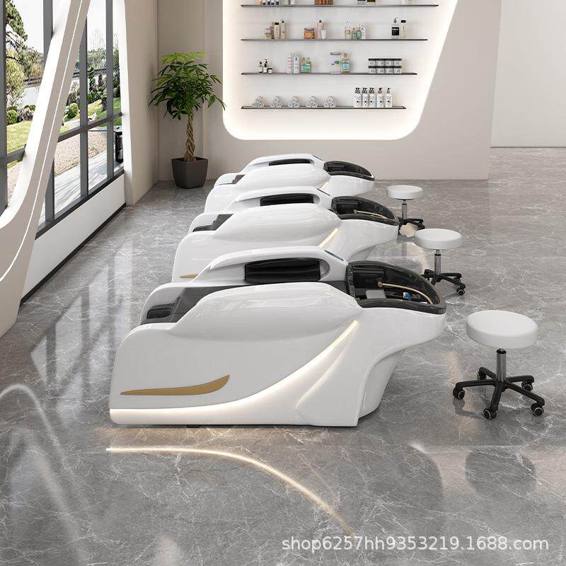 电动摩洗头床理发专用按全自动按摩床头床洗头疗床水循店XF608环