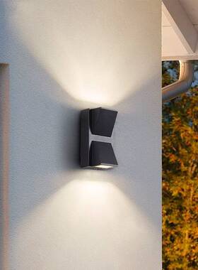 户外双头壁灯LED外墙过道走廊楼梯创意简约墙角灯防水室内外墙壁