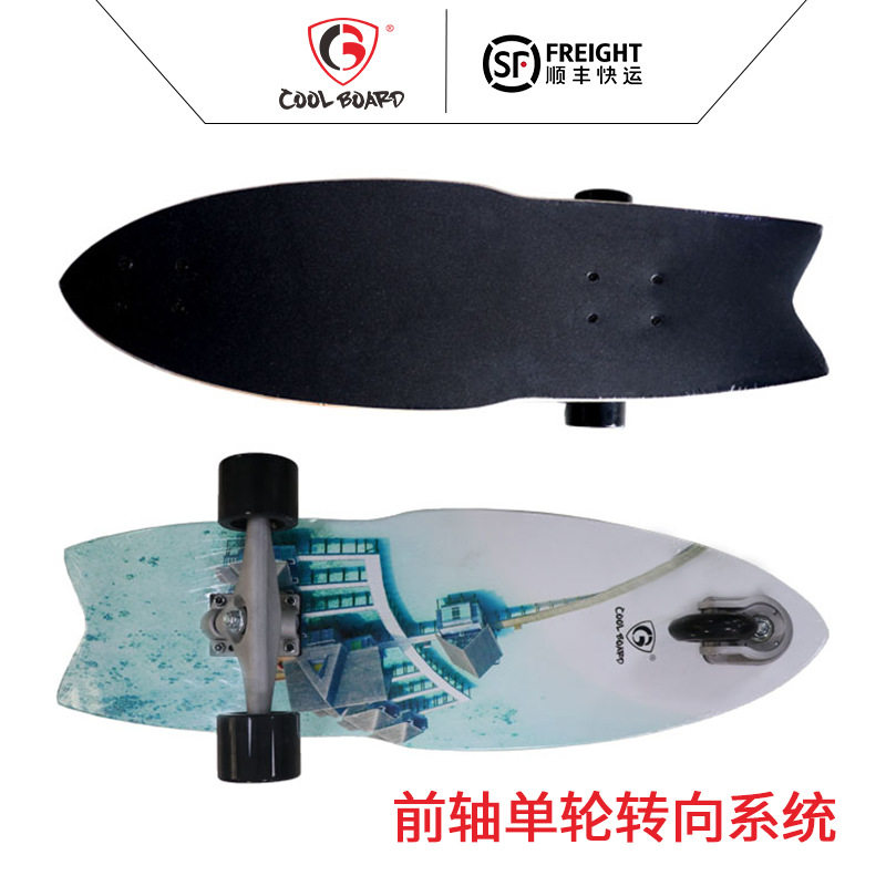 厂家源头鲨鱼板万向轮初学者