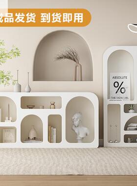 置物架落地展厅示柜小拱形柜子洞穴柜白色品陈LIO列柜法产式客书