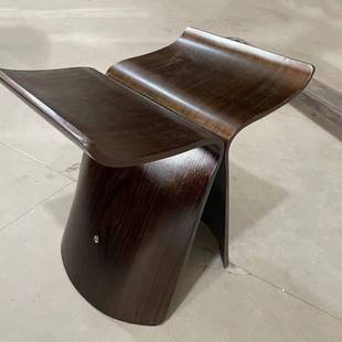 经弯曲木VOK椅设计师椅典创意脚椅子时尚 化妆蝴矮凳搁凳简约现代