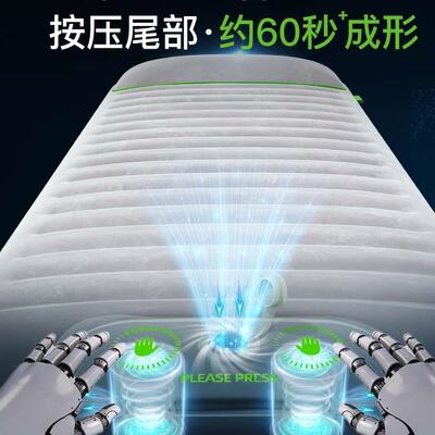 充气床垫加可折露UBX叠气垫床用打地铺单双厚人家户外便携式营旅