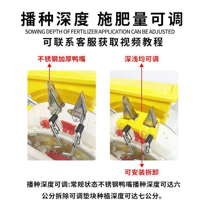 手推式机播种OGQ一体播高粱玉米点播器施肥多功其能精播器大豆种