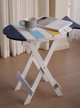 中几海风格创装饰船桌客厅地茶几边电话桌书报意桌HYwqsket儿童房