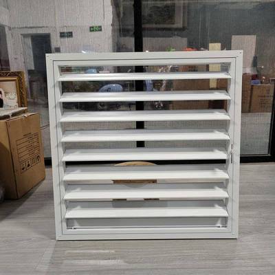 铝合金连动百关风口可调无品牌/风机开活动叶百室叶窗室外防雨内