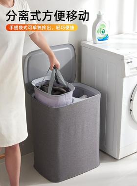 脏衣篓F775MMSS可折叠衣家用脏筐服收纳脏衣盖篮浴室筐带放衣洗衣