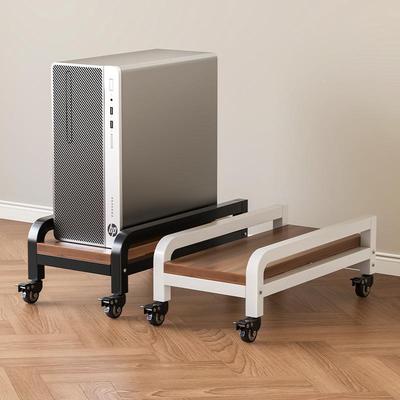 电脑主机托架可移动带轮家用Fhzwzhqx置物托架电台式脑桌下机盘底