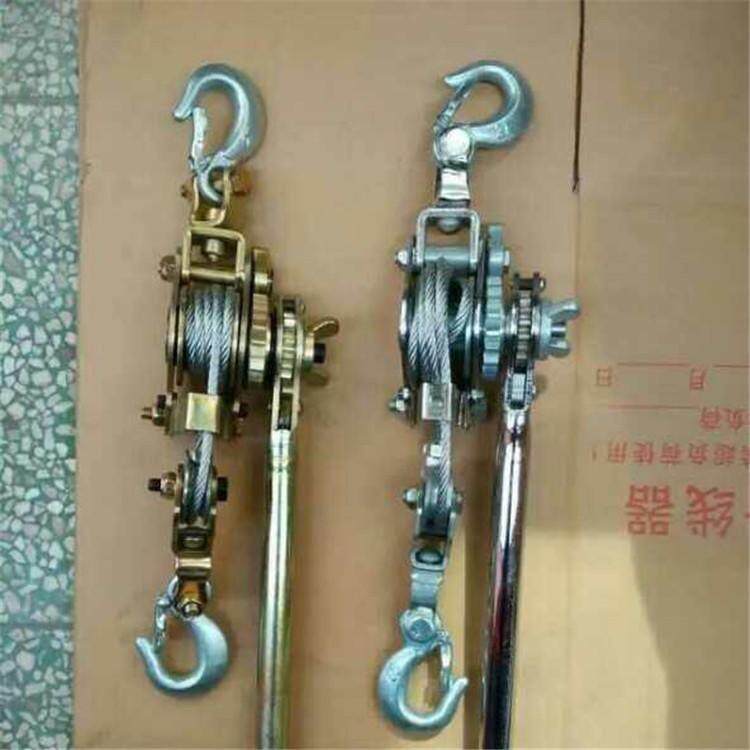 N-150绝缘线器1.0紧5电力紧线荷缔机双钩收紧器电力棘01T轮式牵引