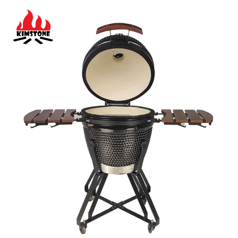 21寸AU-21陶瓷烧烤炉外自助炭火烤肉烟熏可动BBQ移户整鸡牛排炉烧
