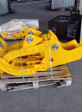 工地筑挖机旋转铁夹子小型钩机机机械抓HH-21082多斗功能挖前建爪