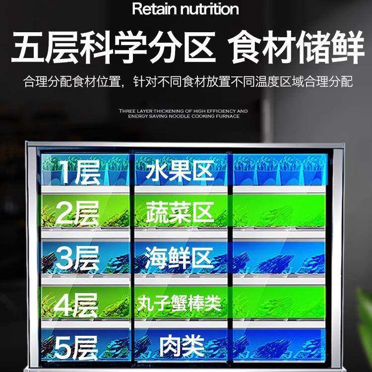 串冷串店冷藏展厅示柜餐烧麻辣烫冒菜水烤RUV果保鲜点菜柜子玻璃