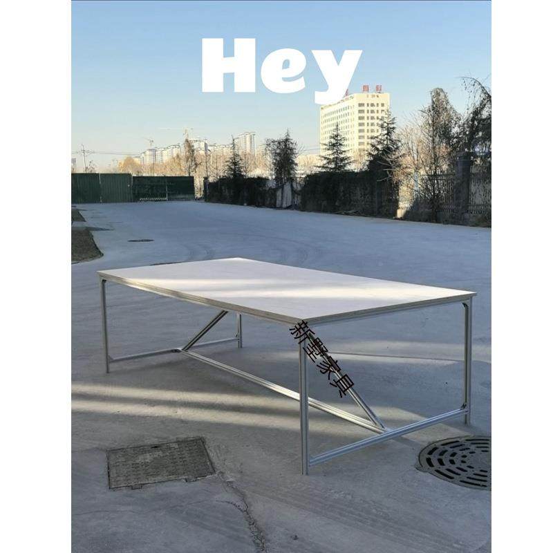 简海洋板创意约作台EAH铝材长方形书桌办公桌会议桌餐桌餐型厅工